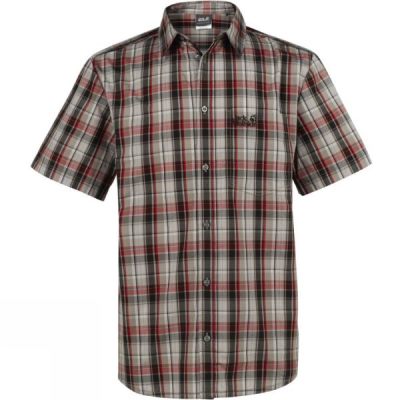 Camisa Jack Wolfskin Hot Chilli Hombre - Rojas / Marrones - Chile IEK987025